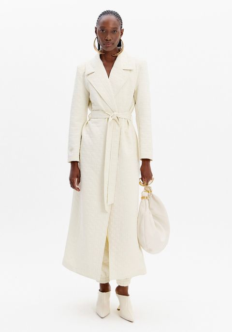 Trench Coat Alongado Com Faixa