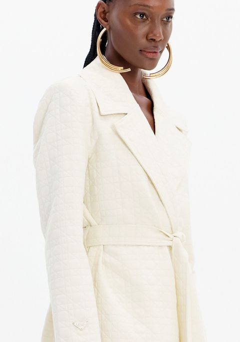 Trench Coat Alongado Com Faixa