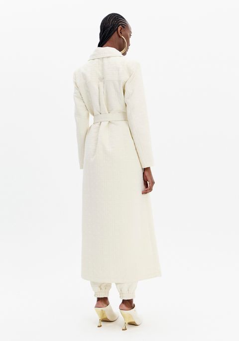 Trench Coat Alongado Com Faixa