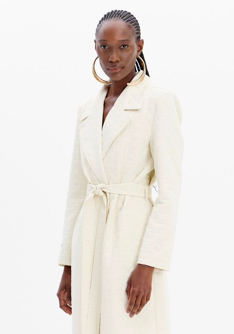 Trench Coat Alongado Com Faixa