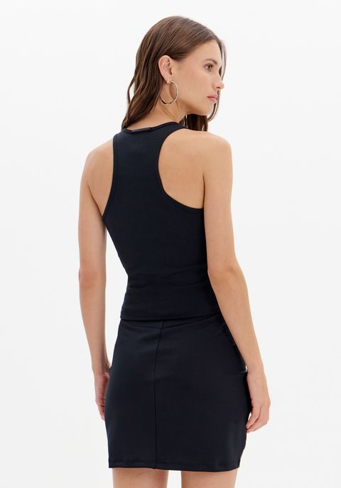Blusa Regata Canelada Nadador Brilhos