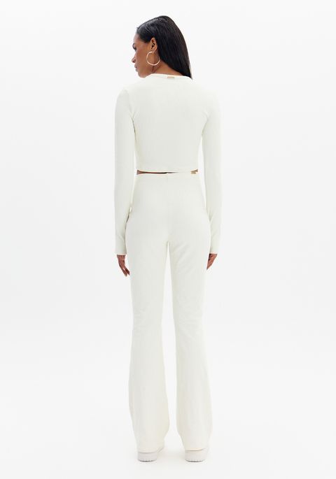 Calça Boot Cut Cintura Alta