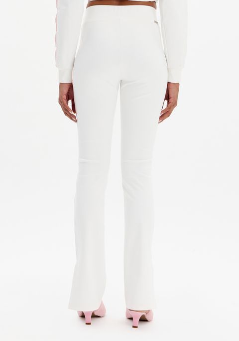 Calça Boot Cut Cintura Alta Abertura Barra