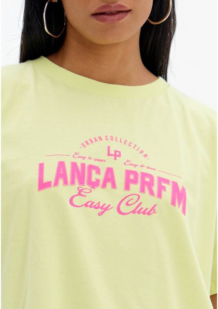 Blusa T-shirt Estampa Frontal Gola Redonda