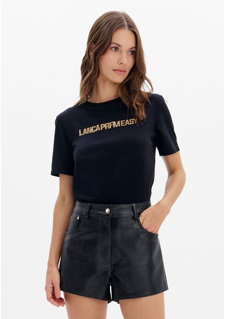 Blusa T-shirt Baby Look Manga Curta Name
