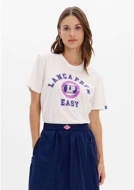 Blusa T-shirt Descolada Com Silk