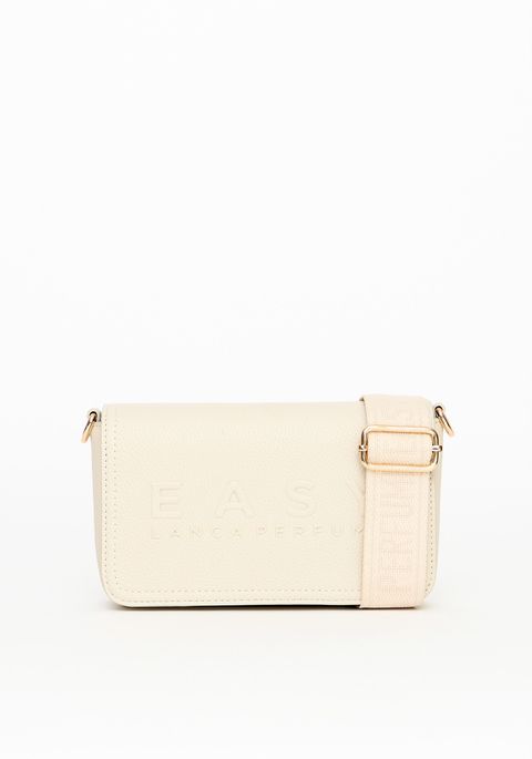 Bolsa Crossbody Com Estampa Logo Em Relevo