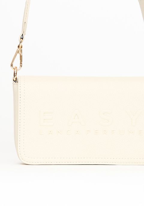 Bolsa Crossbody Com Estampa Logo Em Relevo
