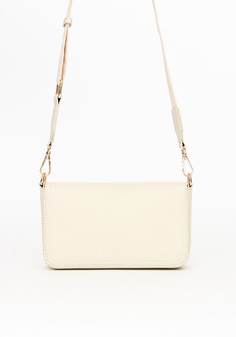Bolsa Crossbody Com Estampa Logo Em Relevo