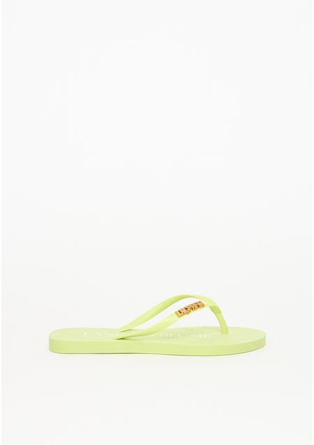 Chinelo De Tiras Com Letreiro