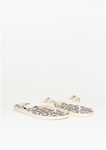 Chinelo Animal Print Com Enfeite