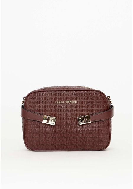Bolsa Crossbody Com Aplicação E Estampa De Alta Frequência