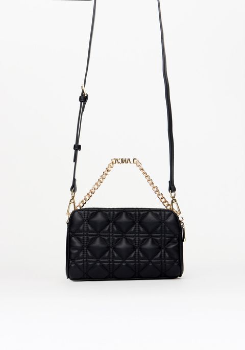 Bolsa Crossbody Com Matelassê E Corrente