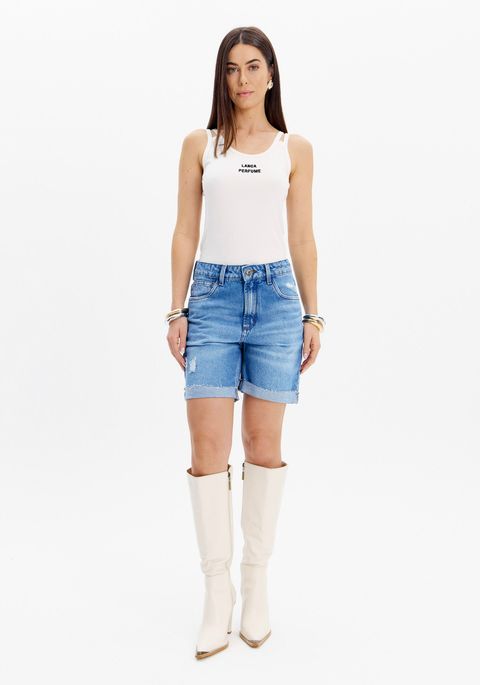 Bermuda Jeans Alongada