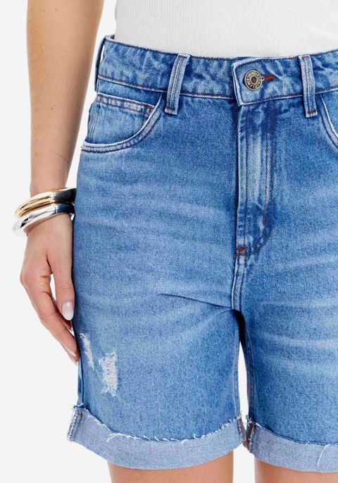 Bermuda Jeans Alongada