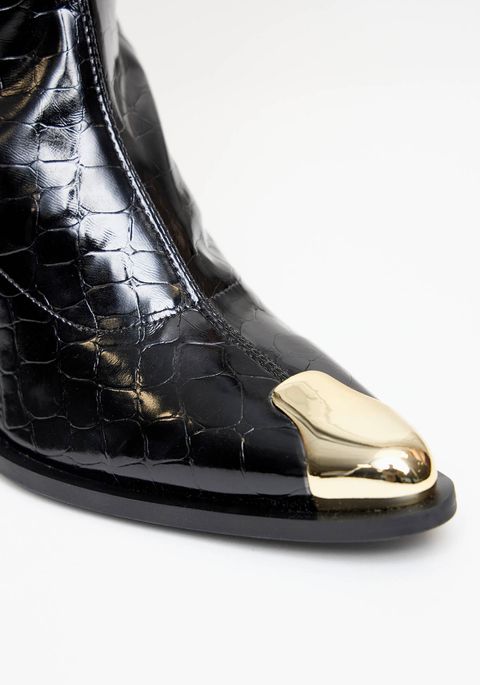 Bota Over The Knee Croco