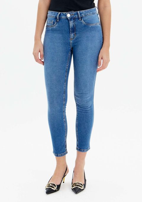 Calça Jeans Second Skin Cintura Alta