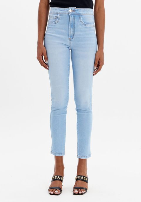 Calça Jeans Skinny Push Up Cintura Super Alta
