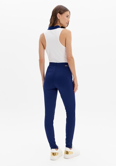 Calça Legging Montaria Cintura Alta Zíper