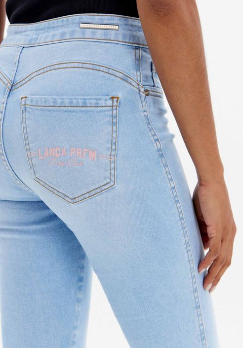 Calça Jeans Skinny Push Up Cintura Super Alta