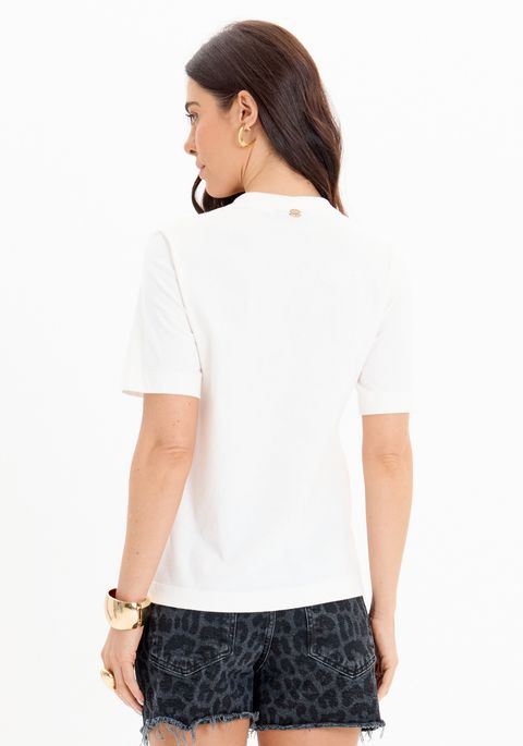 T-shirt Manga Curta Com Name