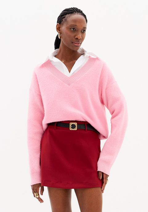 Blusa Manga Longa Tricot Decote V