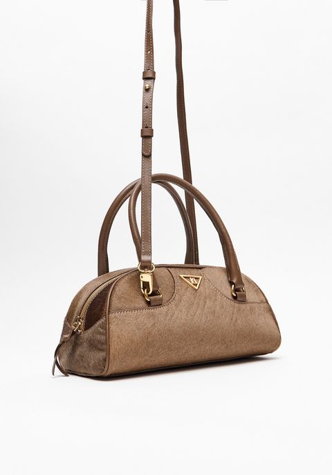 Bolsa Tote Bag Com Couro Pelo