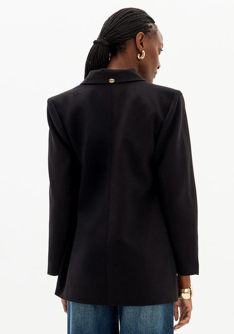 Blazer Tradicional Alfaiataria Com Botão