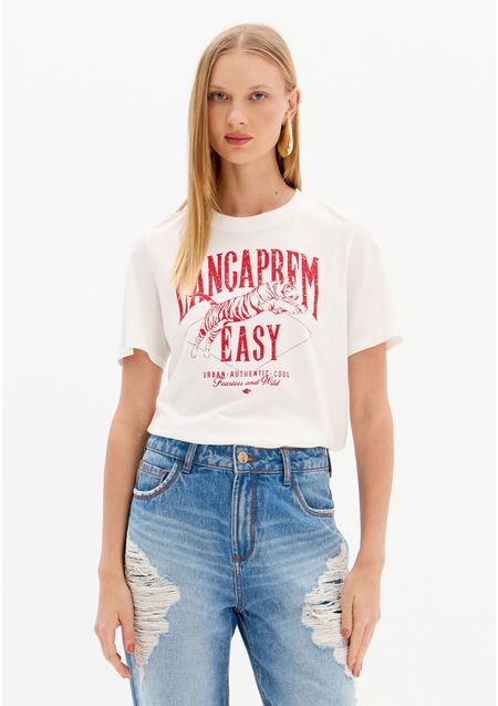 Blusa T-shirt New Baby Look Com Estampa