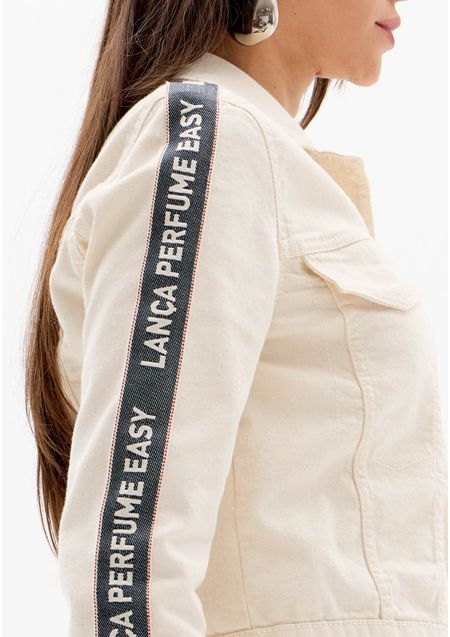 Jaqueta Sarja Trucker Lança Perfume Easy