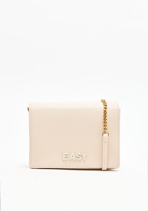 Bolsa Crossbody Com Letreiro Easy E Alça Corrente