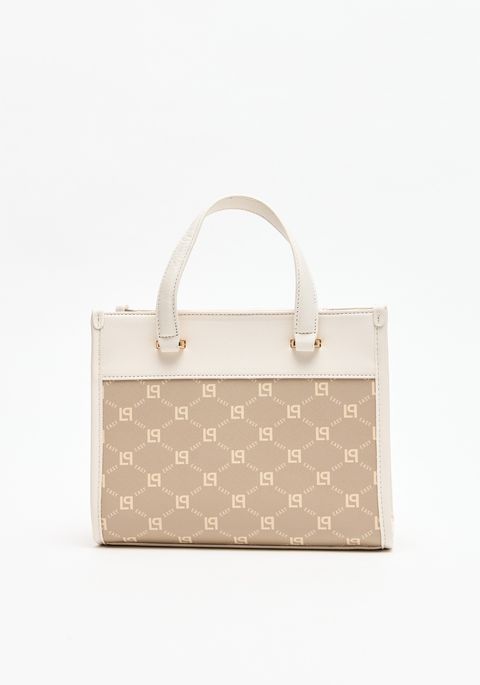 Bolsa Tote Bag Estruturada Com Monograma
