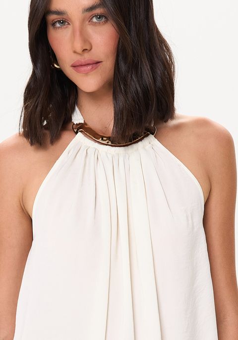 Blusa Fluida Frente Única