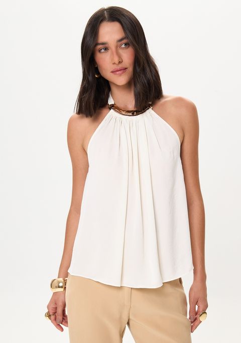 Blusa Fluida Frente Única