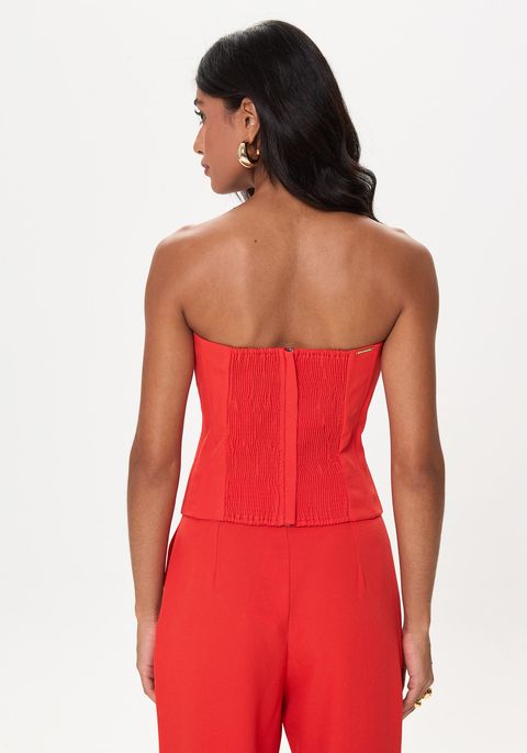 Blusa Corset Tomara Que Caia