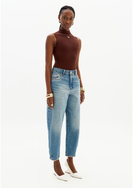 Calça Jeans Balloon Cintura Super Alta