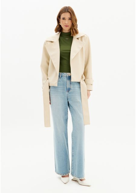 Calça Jeans Full Length Cintura Super Alta