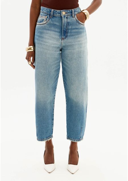 Calça Jeans Balloon Cintura Super Alta