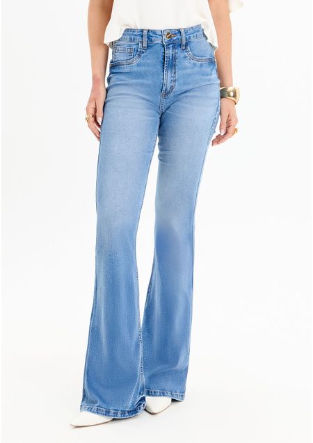 Calça Jeans Flare Minerva Com Cintura Super Alta