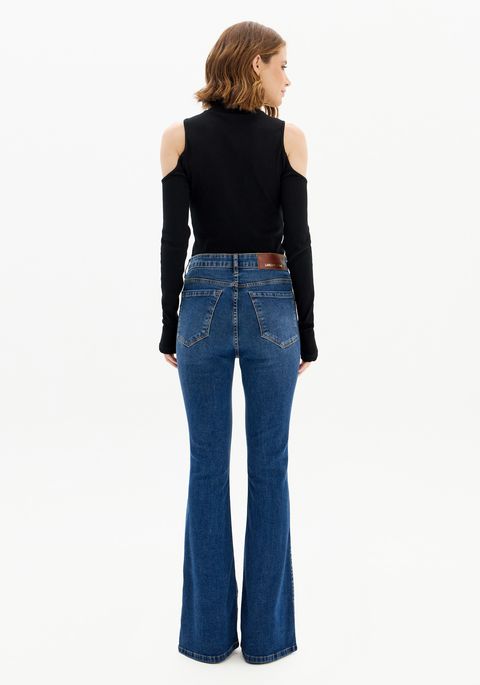 Calça Jeans Minerva Flare Com Cintura Super Alta
