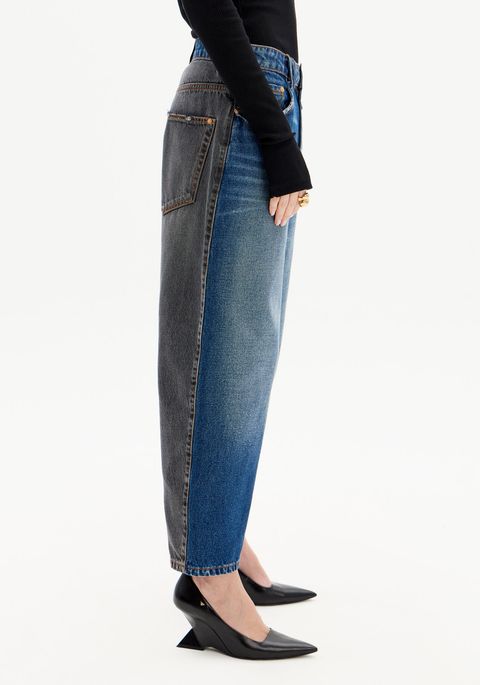 Calça Jeans Baggy Com Cintura Super Alta