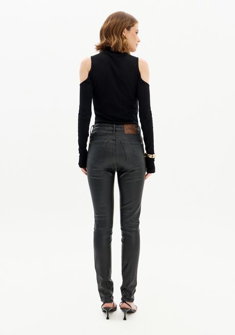 Calça Jeans Skinny Resinada Héstia