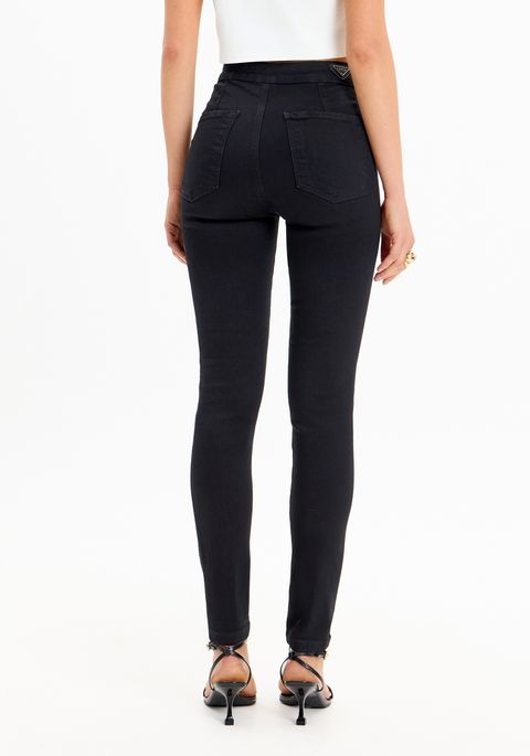Calça Jeans Jegging Com Cintura Super Alta