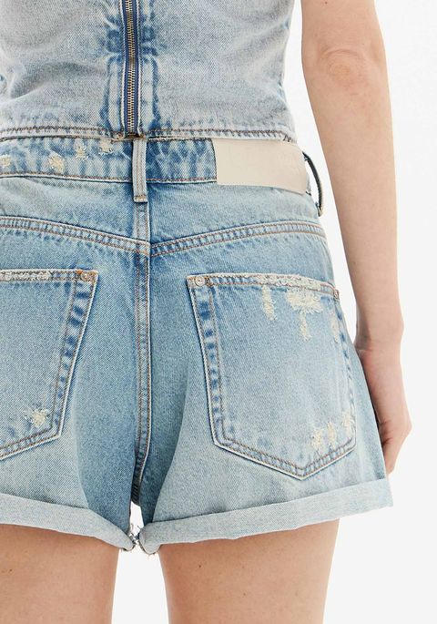 Short Jeans Relaxed Com Cintura Super Alta