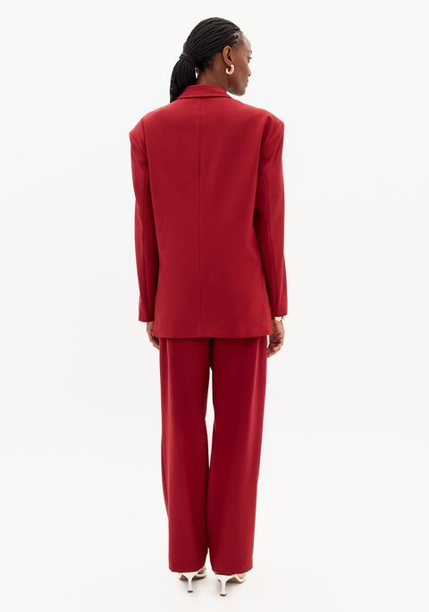 Blazer Oversized Com Abotoamento Frontal