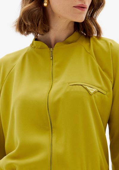 Jaqueta Bomber Com Bolso E Zíper - Lança Perfume