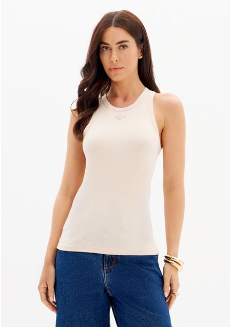 Blusa Regata Canelada Nadador Placa