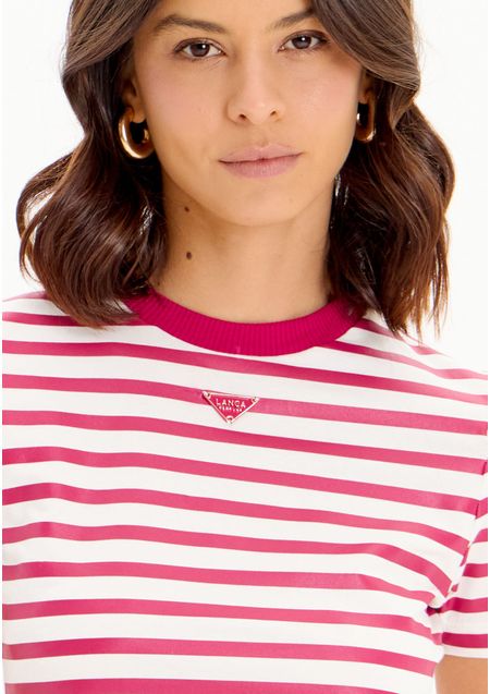 Blusa T-shirt Baby Look Placa Manga Curta
