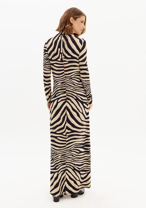 Vestido Manga Longa Gola Alta Sleep Dress