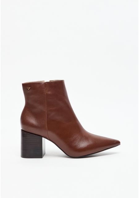 Bota Chelsea Couro Bico Fino
